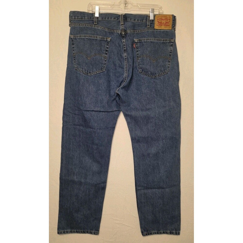 Levis Jeans Mens 505 Regular Straight Fit Jeans Size 40x32 (Actual 40.5 x 31.5)